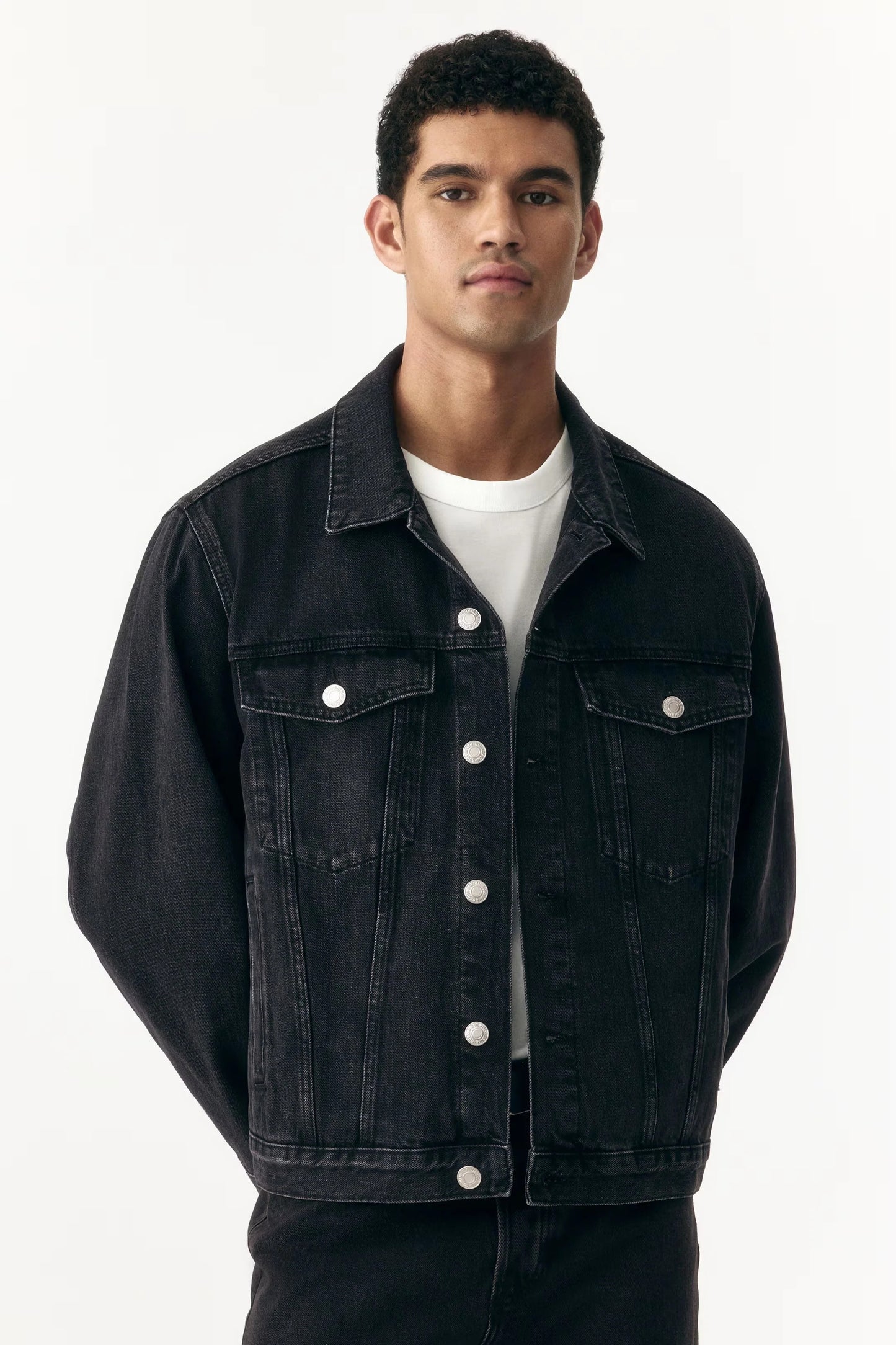 Black Denim Jacket | Classic Trucker Jacket for Everyday Wear