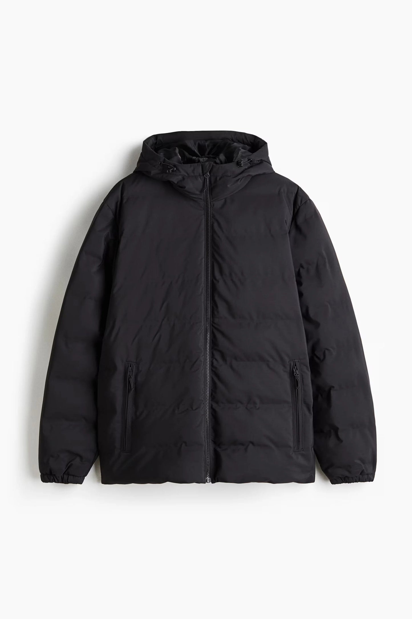 Hooded Puffer Jacket with Zip Closure | Lightweight Winter Outerwear