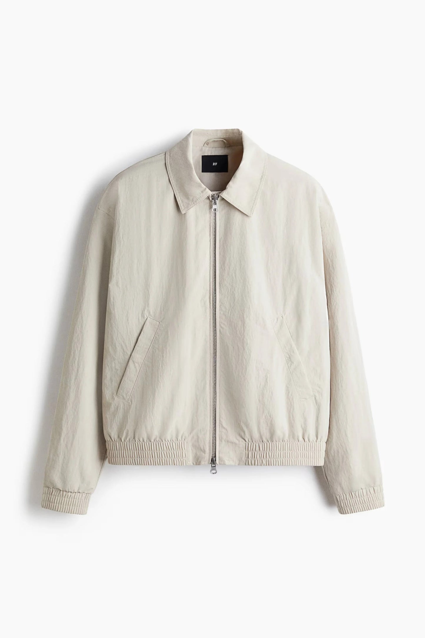 Lightweight Zip Jacket in Cream | Minimalist Casual Outerwear