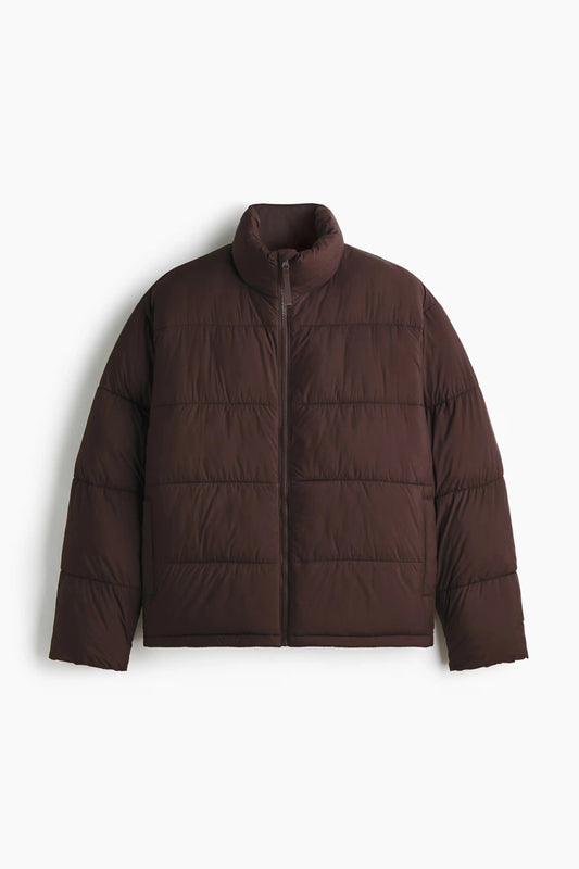 Brown Puffer Jacket | Lightweight Insulated Winter Outerwear