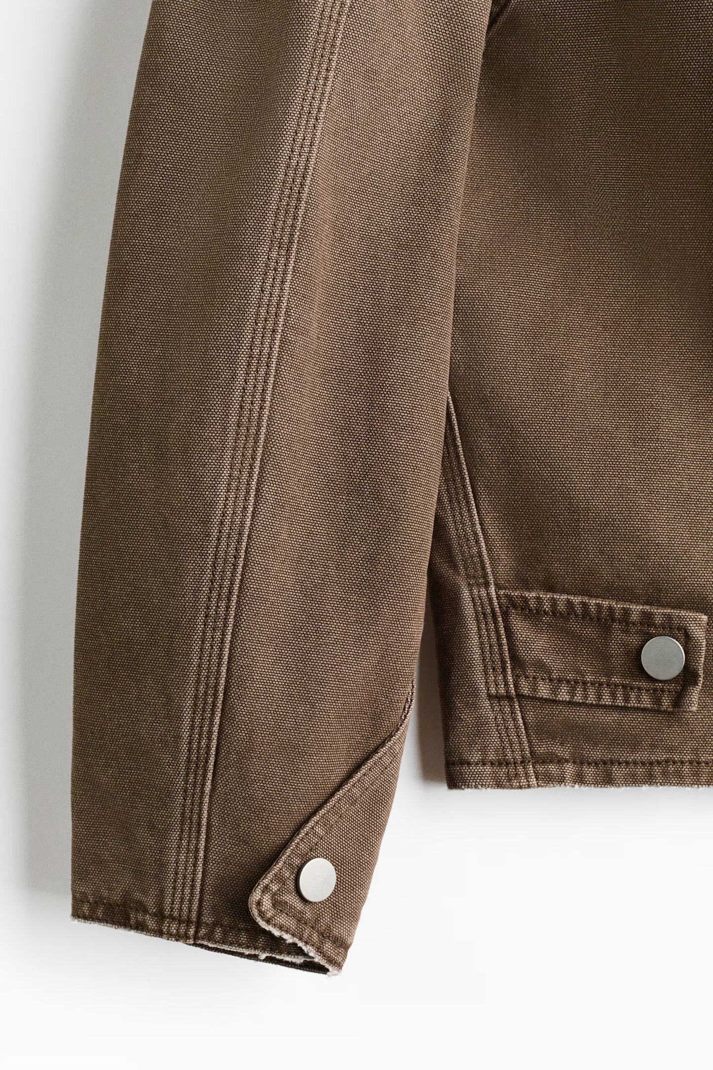 Washed Cotton Zip Jacket | Minimalist Workwear Style