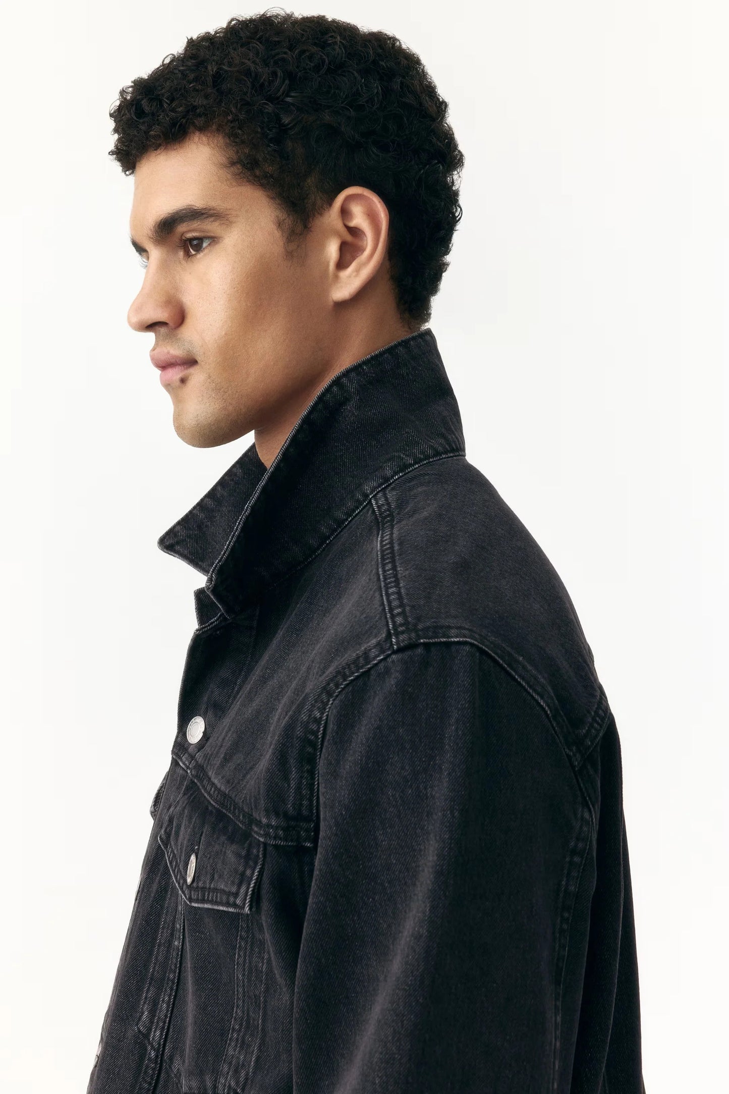 Black Denim Jacket | Classic Trucker Jacket for Everyday Wear
