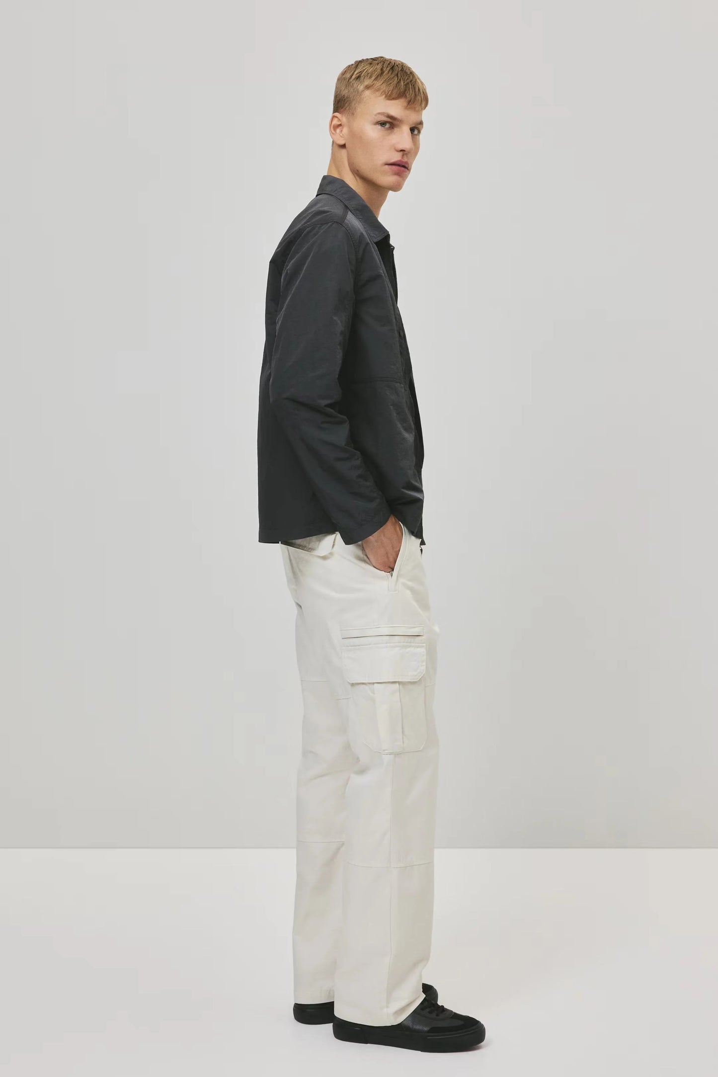 Lightweight Black Zip Jacket | Minimalist Everyday Outerwear